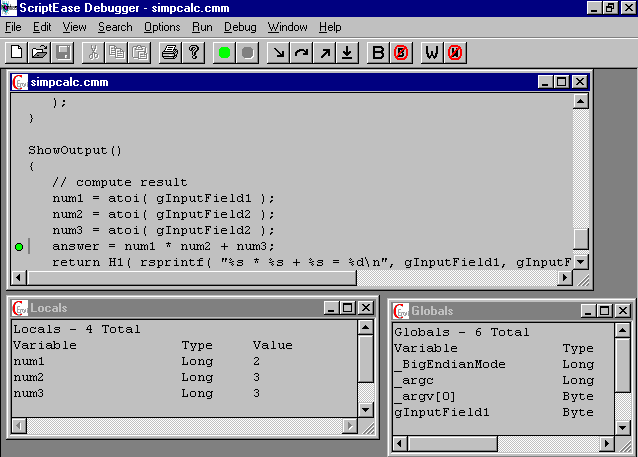 Debugger screen-capture